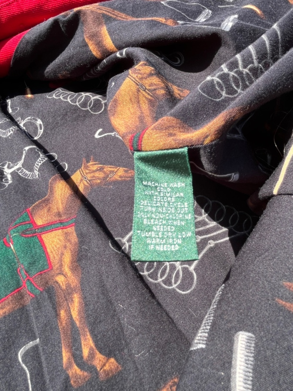 Lauren Ralph Lauren Red Equestrian Barn Coat Corduroy Collar 1X - Picture 12 of 13